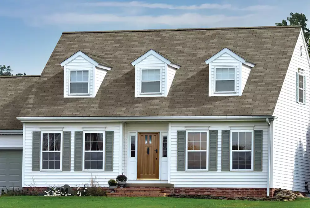 3-tab shingle roof.