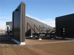 A magnificent 17-foot rooftop screen wall!