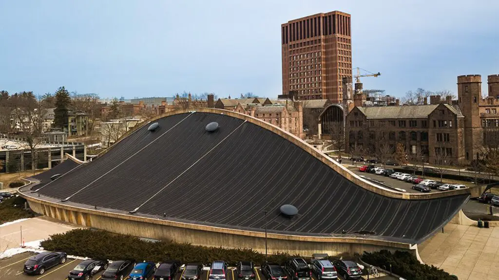 The EPDM roof on the Yale Whale.