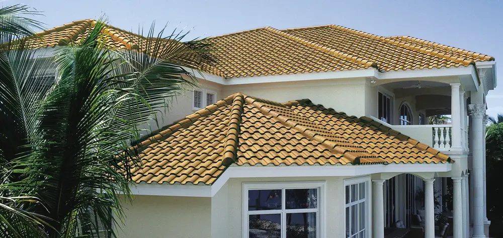 Concrete "Spanish" tile roof 