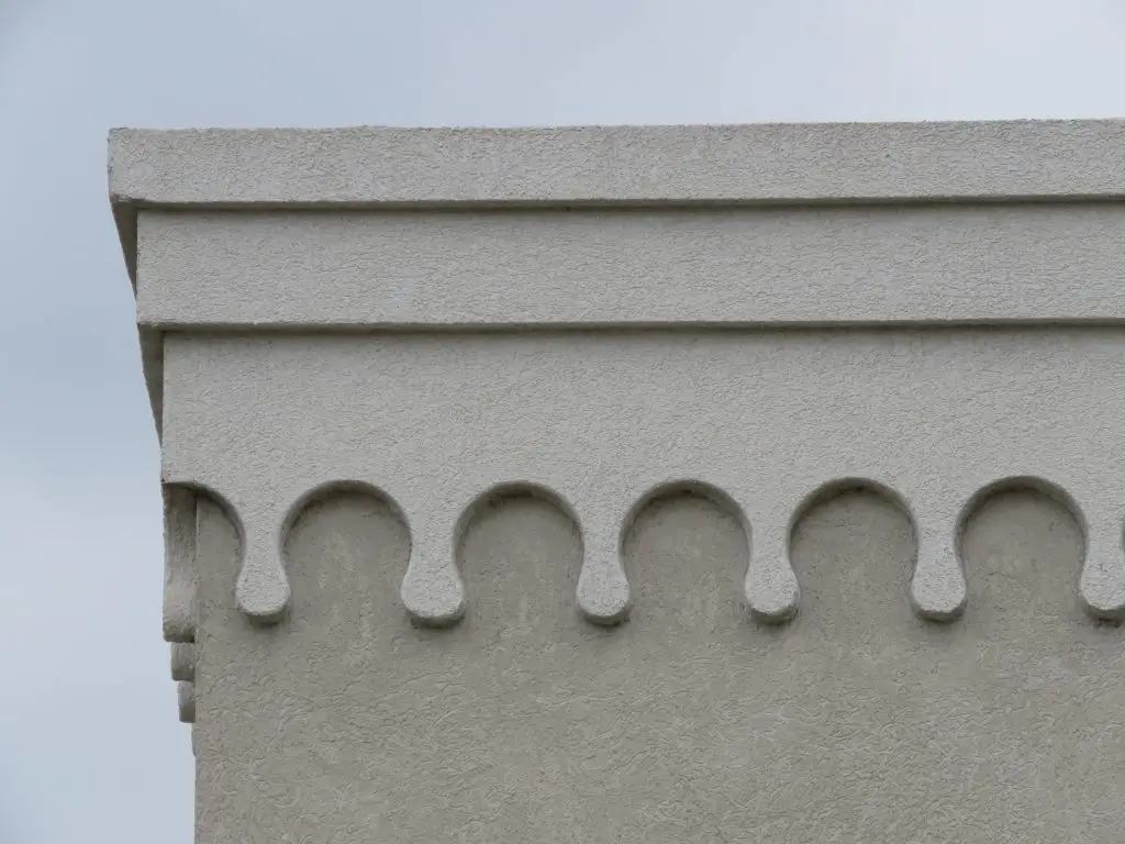 Decorative building details created using EIFS cladding.