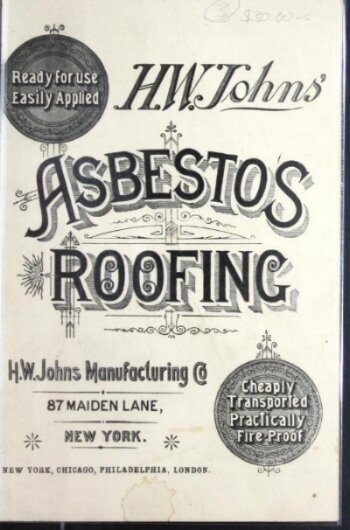 An asbestos roofing brochure from 1887.