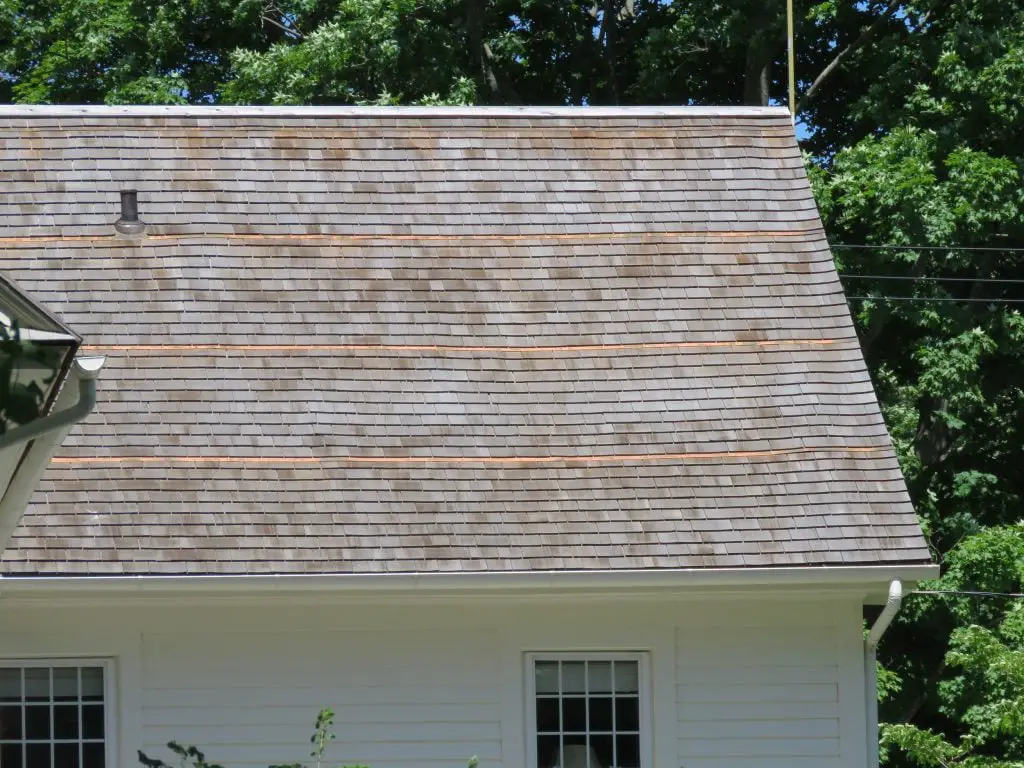 Cedar roof cost here is about 15 dollars per square foot.