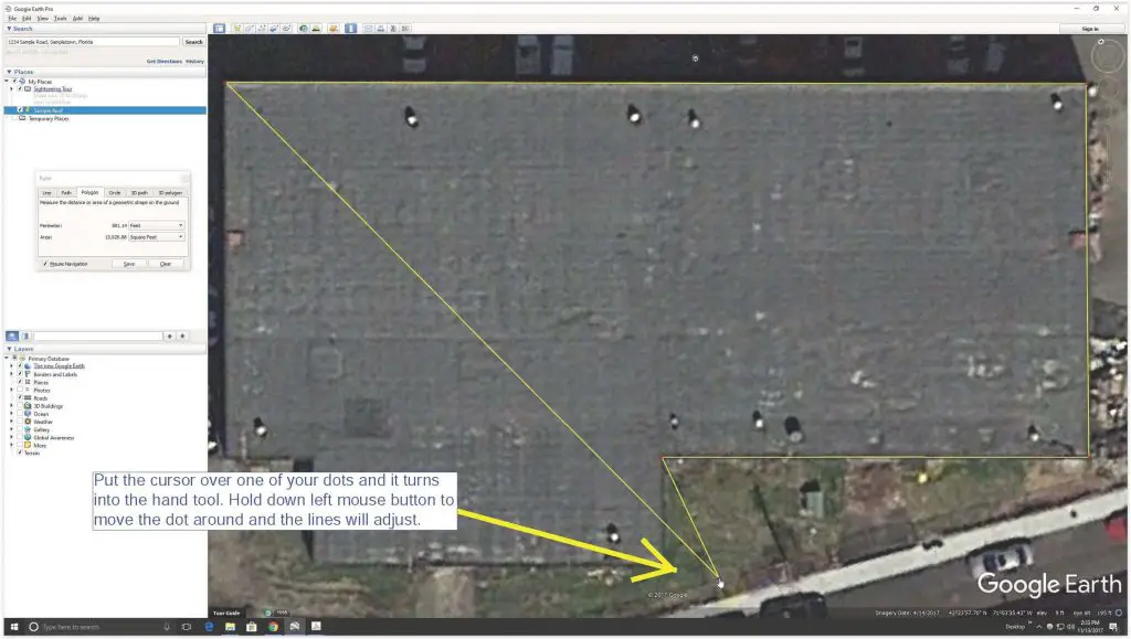 Fixing a mistake with your polygon in Google Earth.
