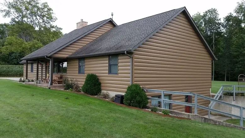 Steel Log Siding