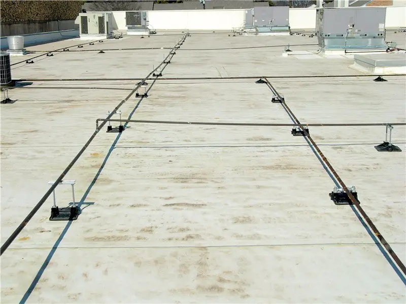 a white EPDM roofing membrane