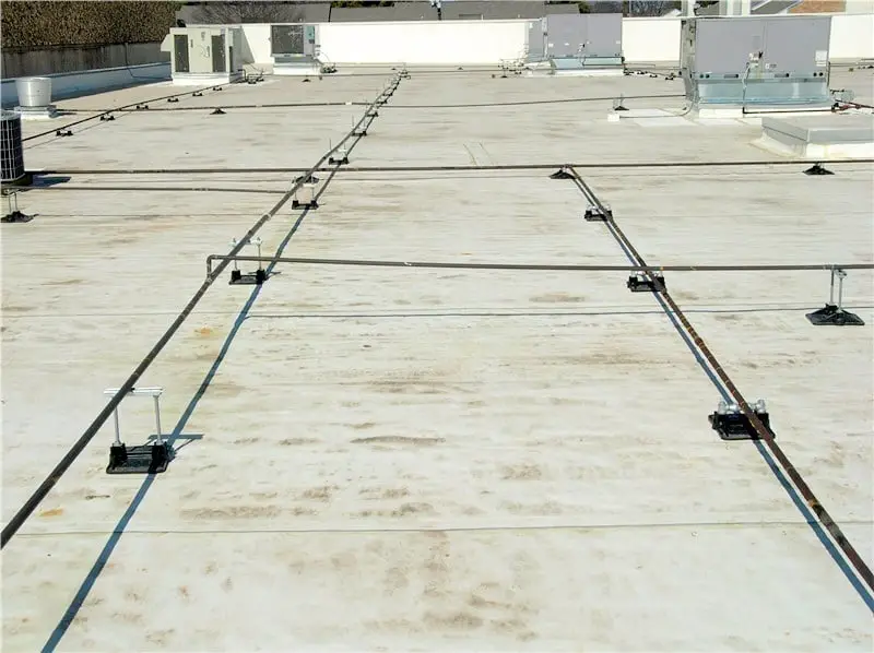 A white EPDM roof.