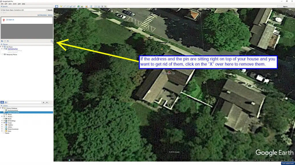 google maps property lines satellite