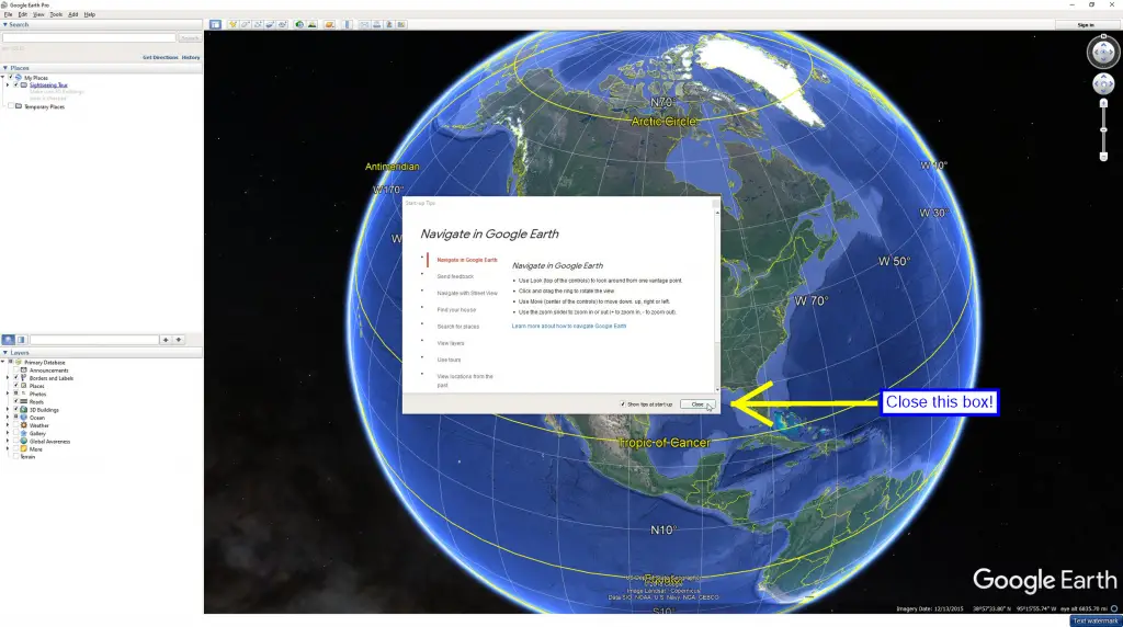 Google Earth Flight Simulator Controls